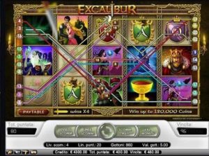 Excalibur slot machine