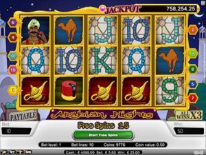 arabian night slot machine