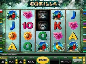 Gorilla slot machine gratis con bonus