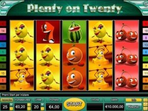 plenty on twenty gratis con bonus